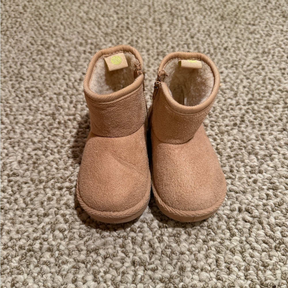 Cozy Tan Kids Boots
